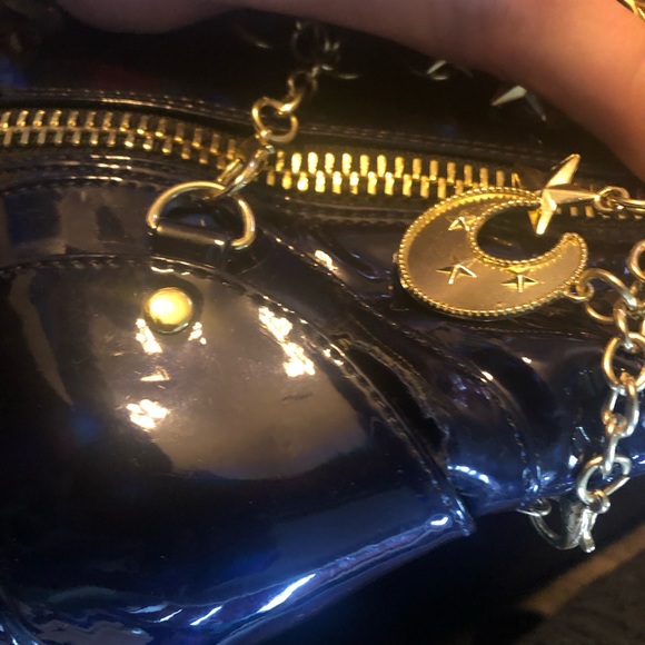 Platform boots in blue, in a women’s size 8 - Picture 2 of 2